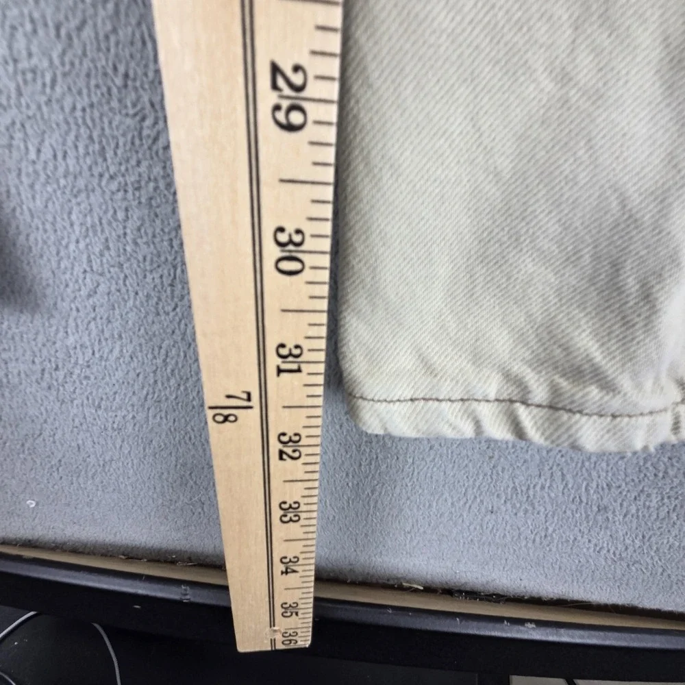Vintage Levis‎ 501 Jeans Mens Beige Button Fly Made in USA Fits 30x32